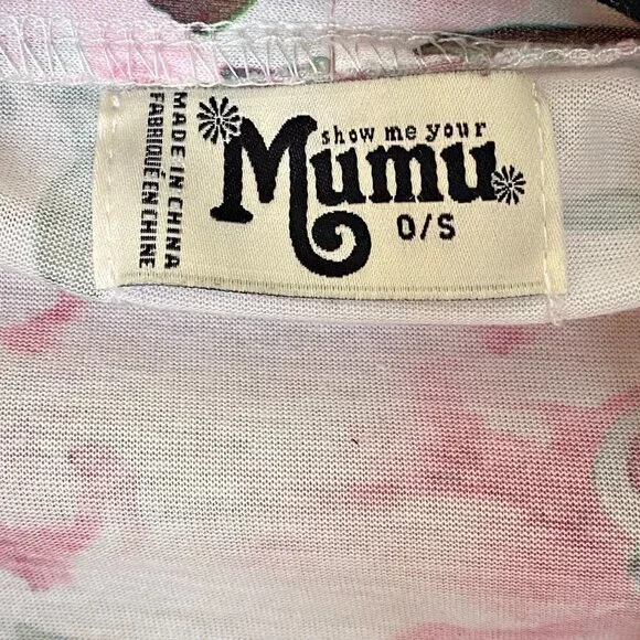 SHOW Me Your MuMu Pink and White Floral Kimono Robe - Picture 3 of 6